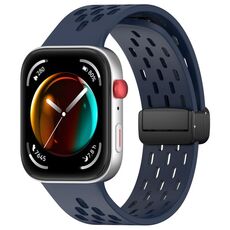 Per Huawei Watch Fit3 cinturino in silicone con fibbia magnetica pieghevole stile Fit3 (blu notte)