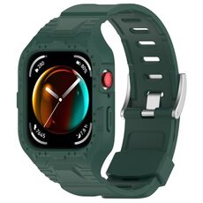 Per Huawei Watch Fit3 Armour cinturino in TPU integrato (verde scuro)