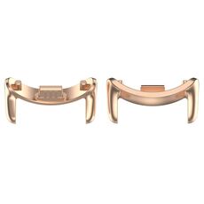 Per Xiaomi Smart Band 9 14mm 1 paio di connettori per cinturino in metallo (oro rosa)