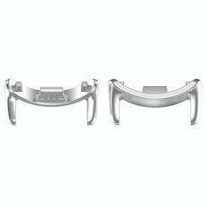 Per Xiaomi Smart Band 9 NFC 12mm 1 paio di connettori per cinturino in metallo (argento)