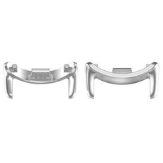 Per Xiaomi Smart Band 9 12mm 1 paio di connettori per cinturino in metallo (argento)