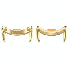 Per Xiaomi Smart Band 9 12mm 1 paio di connettori per cinturini in metallo (oro)