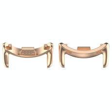 Per Xiaomi Smart Band 9 12mm 1 paio di connettori per cinturino in metallo (oro rosa)