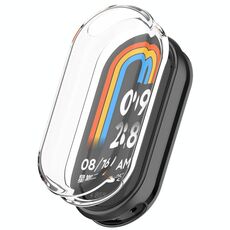 Per Xiaomi Smart Band 9 Custodia morbida per orologio elettrolitico in TPU a copertura totale (bianca)
