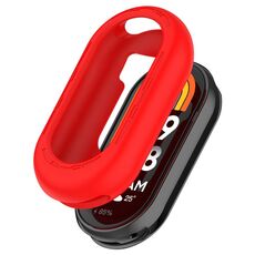Per Xiaomi Smart Band 9 NFC Custodia morbida in silicone a mezza copertura (rosso)