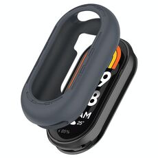 Per Xiaomi Smart Band 9 Custodia morbida in silicone a mezza copertura (grigio scuro)