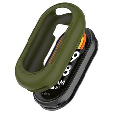 Per Xiaomi Smart Band 9 Custodia morbida in silicone a mezza copertura (verde militare)