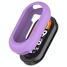 Per Xiaomi Smart Band 9 Custodia morbida per orologio in silicone a mezza copertura (viola)