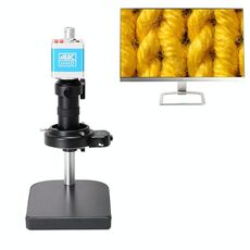 Microscopio elettronico di misurazione Telecamera industriale, Modello: Doppia interfaccia 4K con misurazione