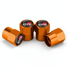 4 pezzi/set per la modifica della valvola del pneumatico per auto in metallo GR, colore: oro
