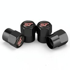 Decorazione per pneumatici per moto, tappo valvola per auto, 4 pezzi/set, colore: nero