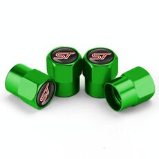 Decorazione per pneumatici per moto, tappo valvola per auto, 4 pezzi/set, colore: verde
