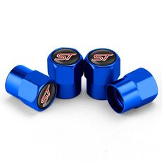 Decorazione per pneumatici per moto, tappo valvola per auto, 4 pezzi/set, colore: blu