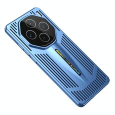 Custodia per telefono a copertura totale per PC con raffreddamento a lama per vivo X100S (blu)