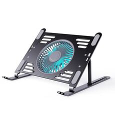 Supporto di raffreddamento per laptop in lega di alluminio R-JUST HZ44 (nero)