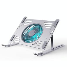 Supporto di raffreddamento per laptop in lega di alluminio R-JUST HZ44 (argento)