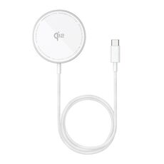 Baseus Simple Mini4 Air 15W Qi2 Caricabatterie magnetico universale wireless (argento)