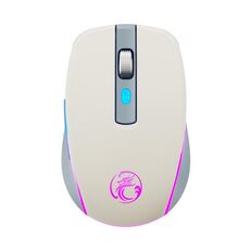 Mouse da gioco wireless silenzioso a 6 tasti Bluetooth Dual Mode iMICE G903 (beige)