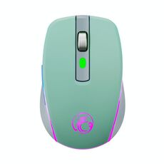 Mouse da gioco wireless silenzioso a 6 tasti Bluetooth Dual Mode iMICE G903 (verde)