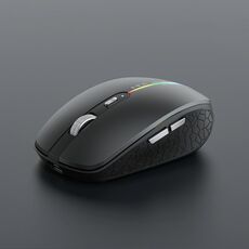 Mouse da gioco wireless silenzioso a 6 tasti a doppia modalità iMICE G904 (nero)