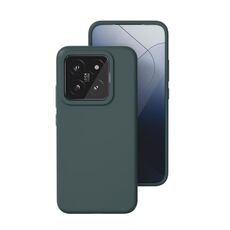 Per Xiaomi 14 Pro Custodia per telefono in silicone liquido all-inclusive (verde scuro)