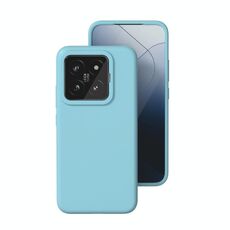 Per Xiaomi 14 Pro Custodia per telefono in silicone liquido all-inclusive (blu ghiacciaio)