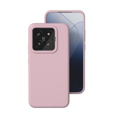 Per Xiaomi 14 Pro Custodia per telefono in silicone liquido all-inclusive (rosa sabbia)
