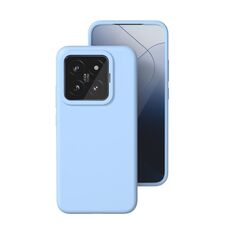 Per Xiaomi 14 Pro Custodia per telefono in silicone liquido all-inclusive (blu nebbia)