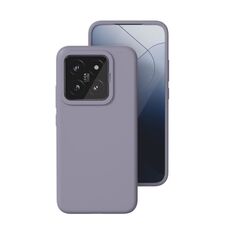 Per Xiaomi 14 Pro Custodia per telefono in silicone liquido all-inclusive (grigio lavanda)