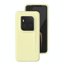 Custodia per telefono in silicone liquido all-inclusive per Honor Magic6 Ultimate (giallo crema)