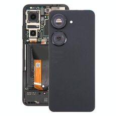 Per Asus Zenfone 9 AI2202 Cover posteriore batteria originale con copriobiettivo fotocamera (nero)