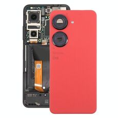 Per Asus Zenfone 9 AI2202 Cover posteriore batteria originale con copriobiettivo fotocamera (rosso)