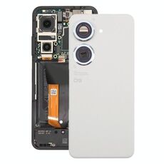 Per Asus Zenfone 9 AI2202 Cover posteriore batteria originale con copriobiettivo fotocamera (bianco)