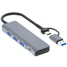 Adattatore hub di espansione porta dati USB/Type-C ADS-309D a 3 porte USB 3.0 + Type-C