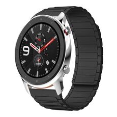 Per Amazfit Watch GTR 4 22mm Cinturino per orologio magnetico in silicone a forma di I (nero)
