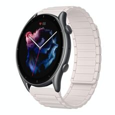 Per Amazfit Watch GTR 3 Cinturino magnetico in silicone a forma di I da 22 mm (Starlight)