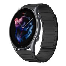 Per Amazfit Watch GTR 3 Pro 22mm Cinturino in silicone magnetico a forma di I (nero)