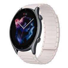 Per Amazfit Watch GTR 3 Pro 22mm Cinturino in silicone magnetico a forma di I (Starlight)