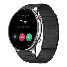 Per Amazfit Watch GTR 2 22mm Cinturino per orologio magnetico in silicone a forma di I (nero)