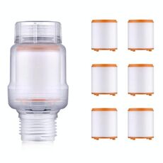 Lavatrice domestica Scaldabagno elettrico Filtro per la purificazione dell'acqua con 6 cartucce, stile: filtro per rubinetto