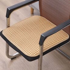 Cuscino per sedia da ufficio estivo, doppio strato di raffreddamento, cuscino per divano, dimensioni: 30x30 cm (rattan quadrato)