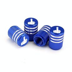 4 pezzi Laser Ioon valvola universale per modifica pneumatici auto (blu)