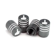 4 pezzi Laser Ioon modifica pneumatico auto valvola universale (grigio)