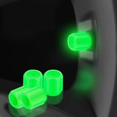5 confezioni di valvole luminose per pneumatici auto e moto, colore: verde (4 pezzi/set)