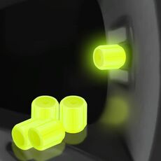 5 confezioni di valvole luminose per pneumatici auto e moto, colore: giallo (4 pezzi/set)