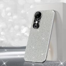 Per vivo S19 Pro Custodia per telefono con polvere glitterata elettrolitica (argento)
