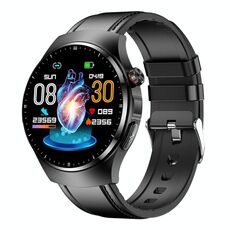 TK25 1.39 pollici IP67 impermeabile sport monitoraggio della salute intelligente orologio Bluetooth chiamata (pelle nera)