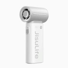 JisuLife Mini ventilatore portatile ad alta velocità, piccolo, ricaricabile tramite USB, ventilatore elettrico da tavolo, capacità della batteria: 3600 mAh (grigio)
