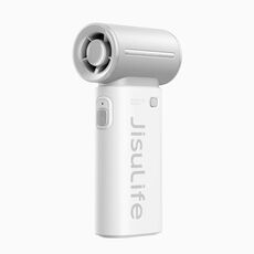 JisuLife Mini ventilatore portatile ad alta velocità, portatile, ricaricabile tramite USB, per il raffreddamento del desktop, capacità della batteria: 5000 mAh (grigio)