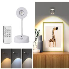 Faretto LED ricaricabile con sensore di movimento wireless con telecomando 1200mAH bianco
